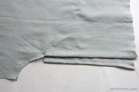 Cousons ensemble du short boxer – semaine 7 : modèle caleçon, avec une fente sur le devant Cousons ensemble du short boxer – semaine 7 : modèle caleçon, avec une fente sur le devant