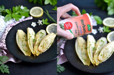 Endives braisées au citron et au sésame Endives braisées au citron et au sésame