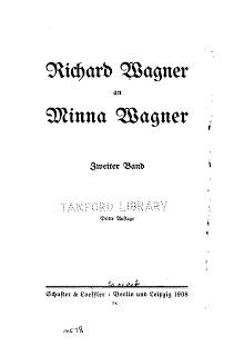 Vu de France en 1908: Les lettres de Richard Wagner à sa femme Minna Vu de France en 1908: Les lettres de Richard Wagner à sa femme Minna