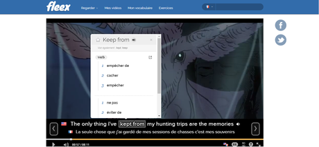Fleex, apprendre l’anglais avec les films et les séries Fleex avec sous-titres pour apprendre l'anglais