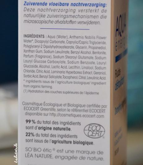 ( So’Bio Etic ) Aqua Energie, le fluide PARFAIT pour une détox nocturne ! ( So’Bio Etic ) Aqua Energie, le fluide PARFAIT pour une détox nocturne !