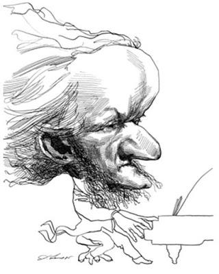 Trois caricatures de Richard Wagner par David Levine