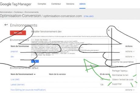 Google Tag Manager environnement de publication et workflow QA