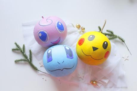 DIY : Des boules de Noël Pokemon à partir de Gourdes !