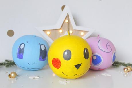 DIY : Des boules de Noël Pokemon à partir de Gourdes !