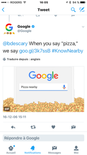 Tweetez un emoji à Google pour lancer une recherche