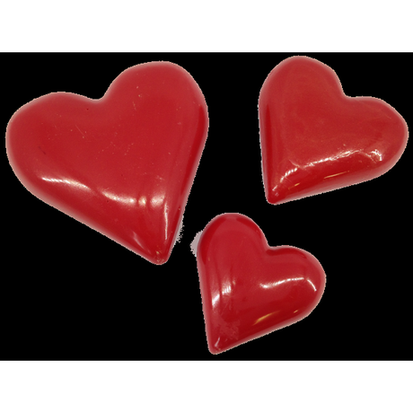Coeur rouge en chocolat  Créations Chocolat