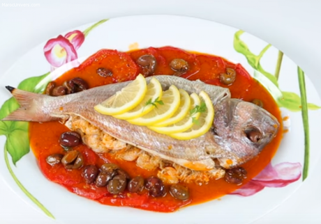 Poisson farci au four  recette poisson , recette plat : recettes de cuisine