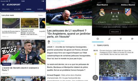 Eurosport : nouveautés iOS 10 et playlists vidéos sur iPhone & iPad