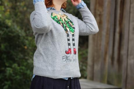 Le pull de noël pas moche Le pull de noel Katy Perry x H et M 2