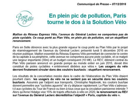 Paris : le « plan vélo » prend l’eau