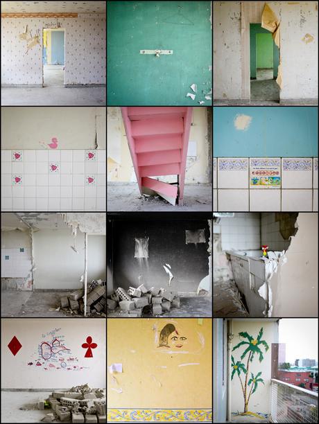 Dans la barre Balzac, été 2011, pendant la destruction. © E.R Dans la barre Balzac, été 2011, pendant la destruction. © E.R