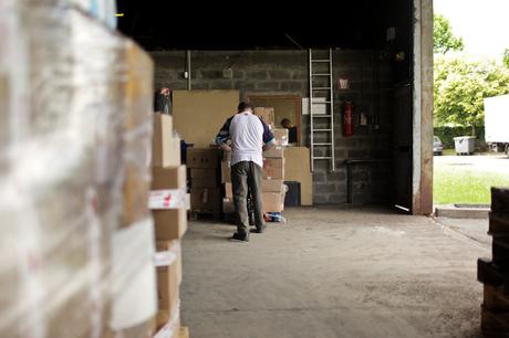 Dans l'entrepôt de l'entreprise Cottrez, à La Courneuve © E.R Dans l'entrepôt de l'entreprise Cottrez, à La Courneuve © E.R