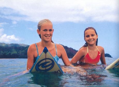 Bethany Hamilton et sa meilleure amie Alana Blanchard, quelques semaines avant l'attaque de requin.