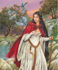 Avalon Camelot King Arthur Viviane, the Lady of the Lake - Illustrator Zephir Elph