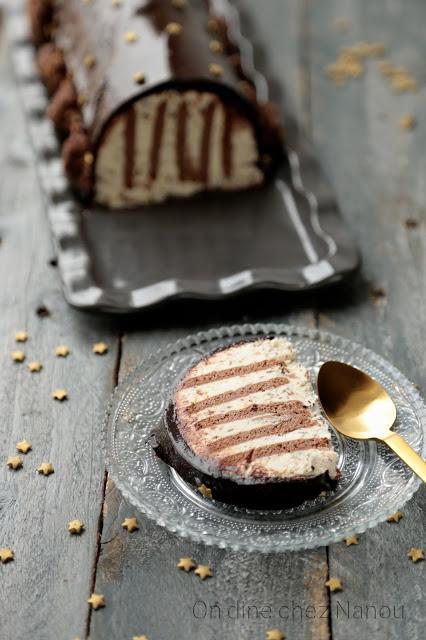 dessert NoËl , Bûche , rapide , facile , icebox cake 