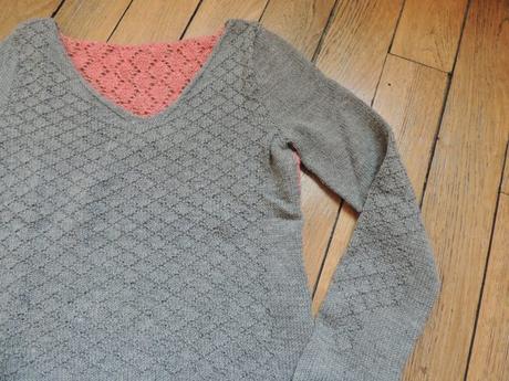 Le pull bicolore