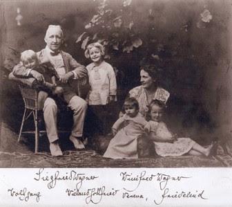 Siegfried Wagner et sa famille vers 1922