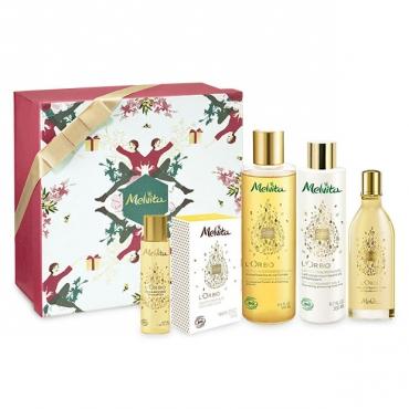 Cadeaux de Noël : 15 coffrets beauté bio pour Elle Coffret rituel parfumé l'Or bio de Melvita...