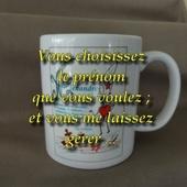 Mickaël Mug Prénom dessin original Lily la Plume : Vaisselle, verres par lily-la-plume