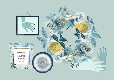 Luxury and cosmetics illustrated by Babeth Lafon