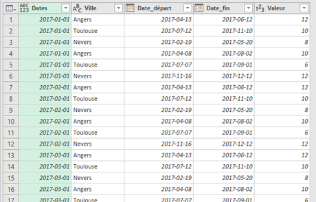 Requête Power Query