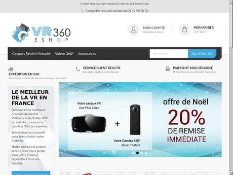 VR360eshop : le 1er site e-Commerce français de Réalité Virtuelle et Vidéo 360