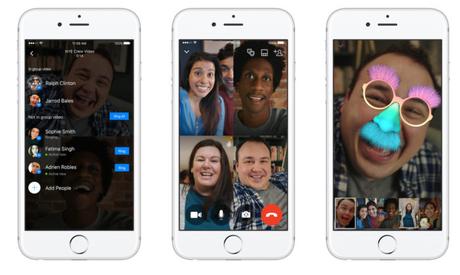 La vidéo de groupe arrive sur Facebook Messenger