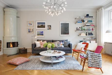 Un appartement d’inspiration scandinave et coloré