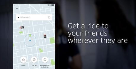 Uber vous permet maintenant de géolocaliser vos amis
