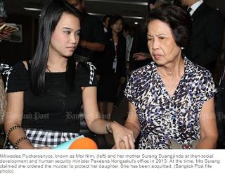 Bangkok, condamnée a mort, elle ressort du tribunal en liberté sous caution