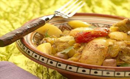 Tajine de poulet aux citrons confits et olives  Choumicha  Cuisine Marocaine