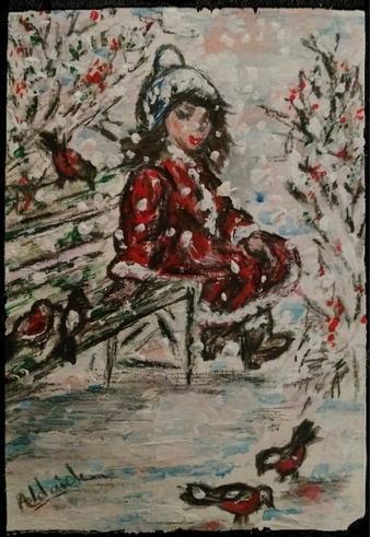 Le petit banc de Noël Noël solitaire