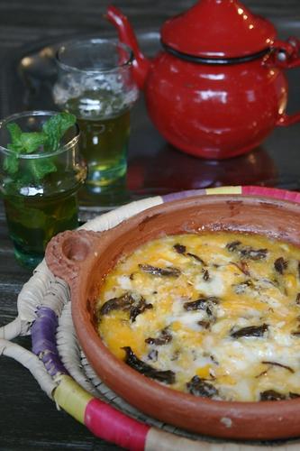 Omelette au Khliî (viande séchée et confite) à la marocaine  Passion