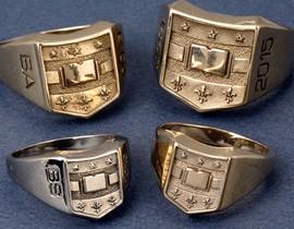 Bague universitaire américaine en or bague americaine en or