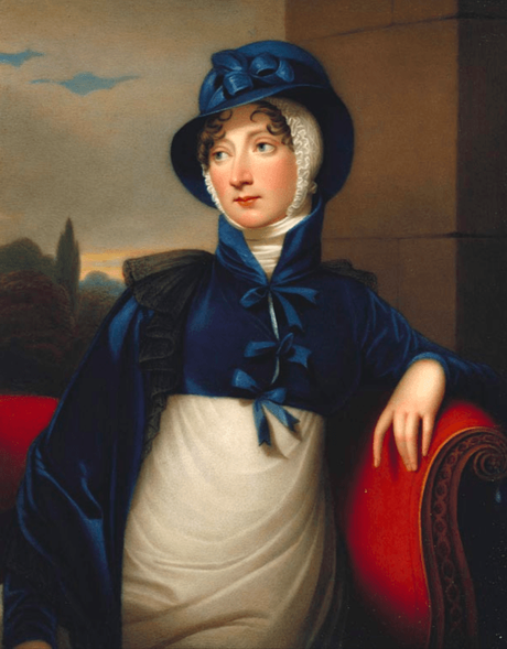 La princesse Amélia par Henry Bone d'après Robertson (portrait terminé en 1811)