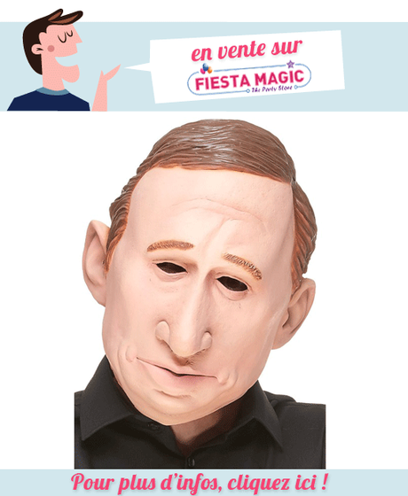 Masque Vladimir Poutine en latex Masque Vladimir Poutine en latex