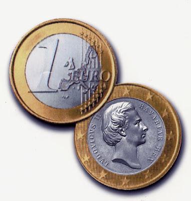 Pour un euro à l'effigie du Roi Louis II! Une revendication des Guglmänner qui remonte à 2001.