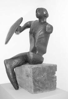Moore, warrior with a shield, 1952