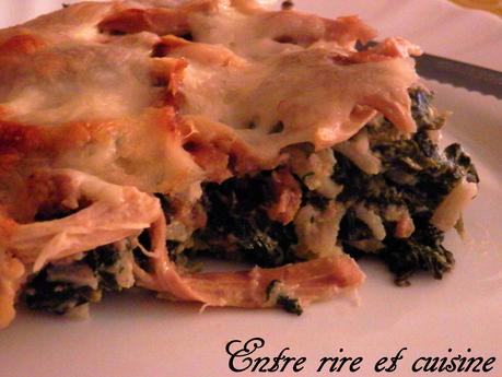 Gratin riz/épinards au Poulet rôti et farce de Noël {anti-gaspillage} Gratin riz/épinards au Poulet rôti et farce de Noël {anti-gaspillage}