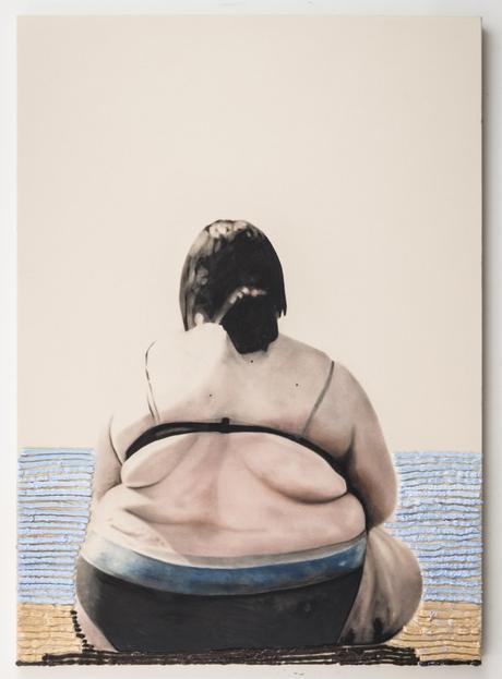 #ArtMTL Atemporalités de Marc Séguin Woman on beach, 2014