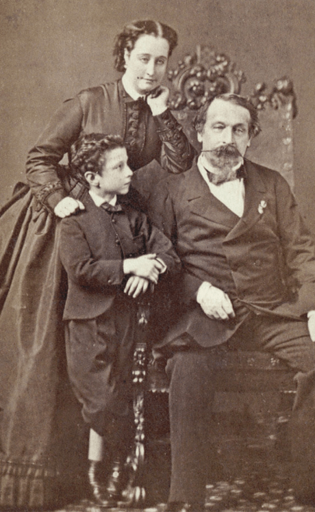 Napoléon III, Eugénie et leur fils le prince impérial