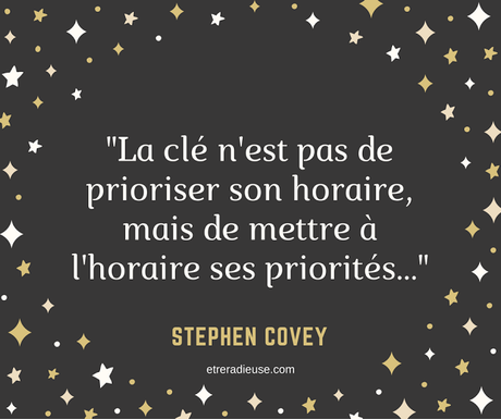 Faire son horaire: Choisir ses priorités Faire son horaire: Choisir ses priorités