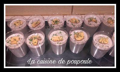 Panna cotta aux champignons de Paris au thermomix ou sans Panna cotta aux champignons de Paris au thermomix ou sans