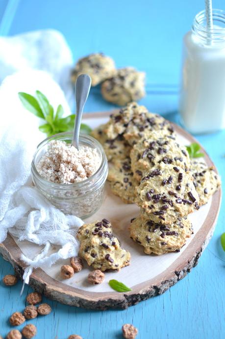 Cookies chocolat ~ amande ~ souchet { Tuto : comment faire son lait végétal et utiliser l'okara }