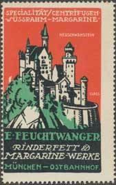 Neuschwanstein dans les timbres-réclames Feuchtwanger