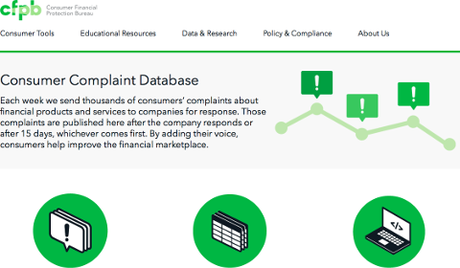 Consumer Complaint Database CFPB
