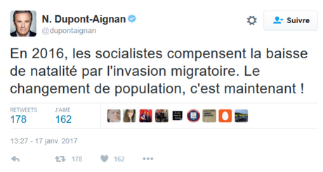 Dupont-Gnangnan #DLF en flagrant délire raciste #PesteBrune