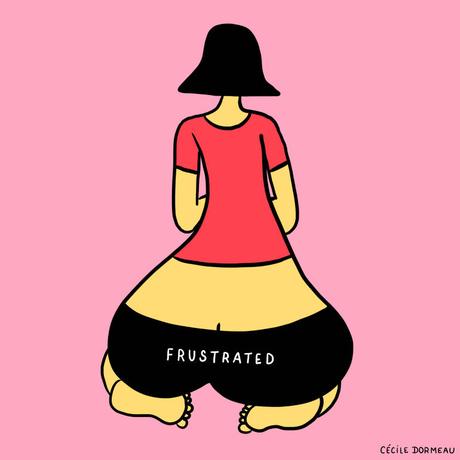 Illustrations humoristiques par Cécile Dormeau Funny girly illustrations by Cécile Dormeau
