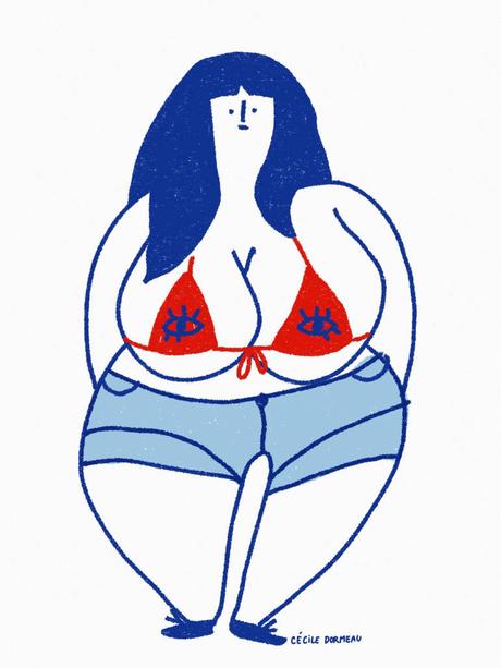 Illustrations humoristiques par Cécile Dormeau Funny girly illustrations by Cécile Dormeau